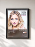 #noir Tableau de l'album The First Time de Kelsea Ballerini, cadre noir, imprimé et encadré en France