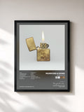 #noir Tableau de l'album Prizefighter de Mumford & Sons, cadre noir, imprimé et encadré en France