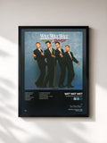 #noir Tableau de l'album Popped In Souled Out de Wet Wet Wet, cadre noir, imprimé et encadré en France