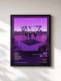 #noir Tableau de l'album The 1st Mini Album 'Beam Of Prism' de VIVIZ, cadre noir, imprimé et encadré en France