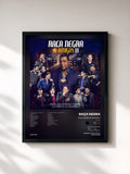 #noir Tableau de l'album Raça Negra e Amigos II (Ao Vivo) de Raça Negra, cadre noir, imprimé et encadré en France