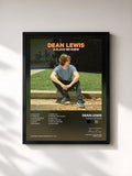 #noir Tableau de l'album A Place We Knew de Dean Lewis, cadre noir, imprimé et encadré en France