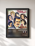 #noir Tableau de l'album Mujeres Divinas de Vicente Fernández, cadre noir, imprimé et encadré en France