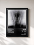 #noir Tableau de l'album An End Has A Start de Editors, cadre noir, imprimé et encadré en France