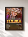 #noir Tableau de l'album Tequila de Chayín Rubio, cadre noir, imprimé et encadré en France