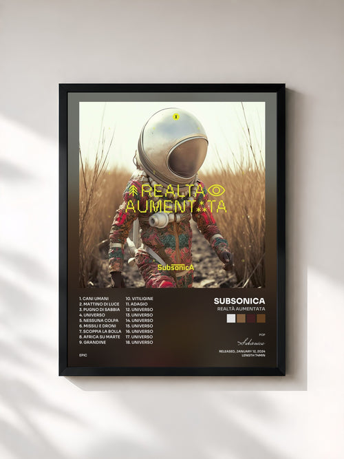 Subsonica · Realtà Aumentata — Affiche encadrée