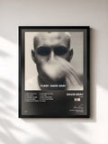 #noir Tableau de l'album Flesh de David Gray, cadre noir, imprimé et encadré en France