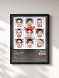 #noir Tableau de l'album Half Way There de Busted, cadre noir, imprimé et encadré en France