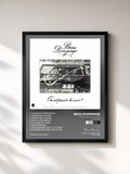 #noir Tableau de l'album Où est passée la noce? (Edition Remixée) de Beau Dommage, cadre noir, imprimé et encadré en France