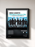 #noir Tableau de l'album People Hold On de Mike Candys, cadre noir, imprimé et encadré en France