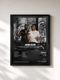 #noir Tableau de l'album Blood Cuzzins de Mozzy, cadre noir, imprimé et encadré en France