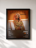 #noir Tableau de l'album High Maintenance de Saweetie, cadre noir, imprimé et encadré en France