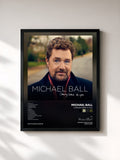 #noir Tableau de l'album Coming Home To You de Michael Ball, cadre noir, imprimé et encadré en France