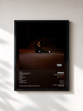 #noir Tableau de l'album Road to Larosh de Roshi, cadre noir, imprimé et encadré en France