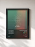 #noir Tableau de l'album Weightless (Ambient Transmission Vol. 2) de Marconi Union, cadre noir, imprimé et encadré en France