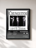 #noir Tableau de l'album Chunguitos 1973-2004, Vol. 1 de Los Chunguitos, cadre noir, imprimé et encadré en France