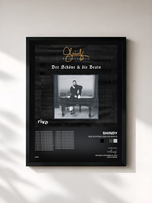 Shindy · Der Schöne und die Beats — Affiche encadrée