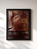 #noir Tableau de l'album The Lion Across The Field de KSHMR, cadre noir, imprimé et encadré en France