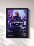 #noir Tableau de l'album Foguete Não Tem Ré - EP 3 de Yasmin Santos, cadre noir, imprimé et encadré en France
