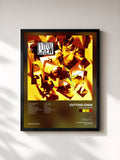 #noir Tableau de l'album The Scattering de Cutting Crew, cadre noir, imprimé et encadré en France