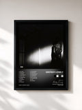 #noir Tableau de l'album NO STYLIST de Destroy Lonely, cadre noir, imprimé et encadré en France