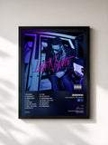 #noir Tableau de l'album Late Nights: The Album de Jeremih, cadre noir, imprimé et encadré en France