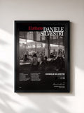 #noir Tableau de l'album Il Latitante de Daniele Silvestri, cadre noir, imprimé et encadré en France