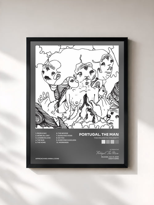 Portugal. The Man · The Majestic Majesty — Affiche encadrée