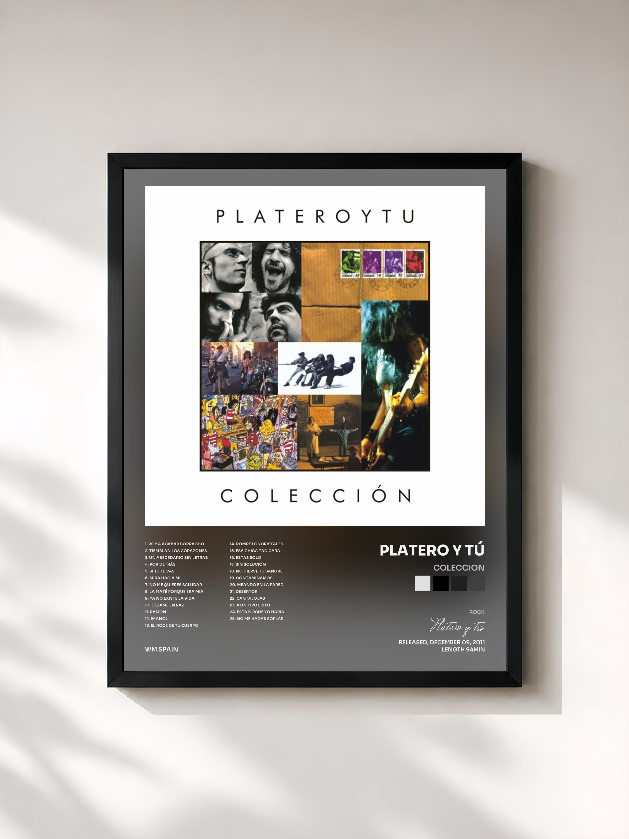 #noir Tableau de l'album Coleccion de Platero y tú, cadre noir, imprimé et encadré en France