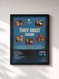 #noir Tableau de l'album They Want Riddim de Dub Inc, cadre noir, imprimé et encadré en France
