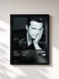 #noir Tableau de l'album Cómplices de Luis Miguel, cadre noir, imprimé et encadré en France