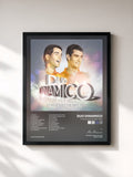 #noir Tableau de l'album Otros Exitos 1961-1965 de Duo Dinamico, cadre noir, imprimé et encadré en France
