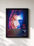 #noir Tableau de l'album Art Of Life de X JAPAN, cadre noir, imprimé et encadré en France