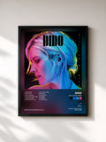 #noir Tableau de l'album Still on My Mind de Dido, cadre noir, imprimé et encadré en France