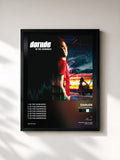 #noir Tableau de l'album In The Darkness de Darude, cadre noir, imprimé et encadré en France