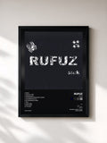 #noir Tableau de l'album Sick de Rufuz, cadre noir, imprimé et encadré en France