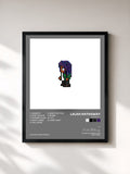 #noir Tableau de l'album honestly de Lalah Hathaway, cadre noir, imprimé et encadré en France