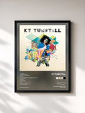 #noir Tableau de l'album KIN de KT Tunstall, cadre noir, imprimé et encadré en France