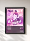 #noir Tableau de l'album Herzbewohner (Remixe) de Kerstin Ott, cadre noir, imprimé et encadré en France
