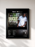 #noir Tableau de l'album Bricks In My Backpack (More Powder To You, Collector's Edition) de Troy Ave, cadre noir, imprimé et encadré en France