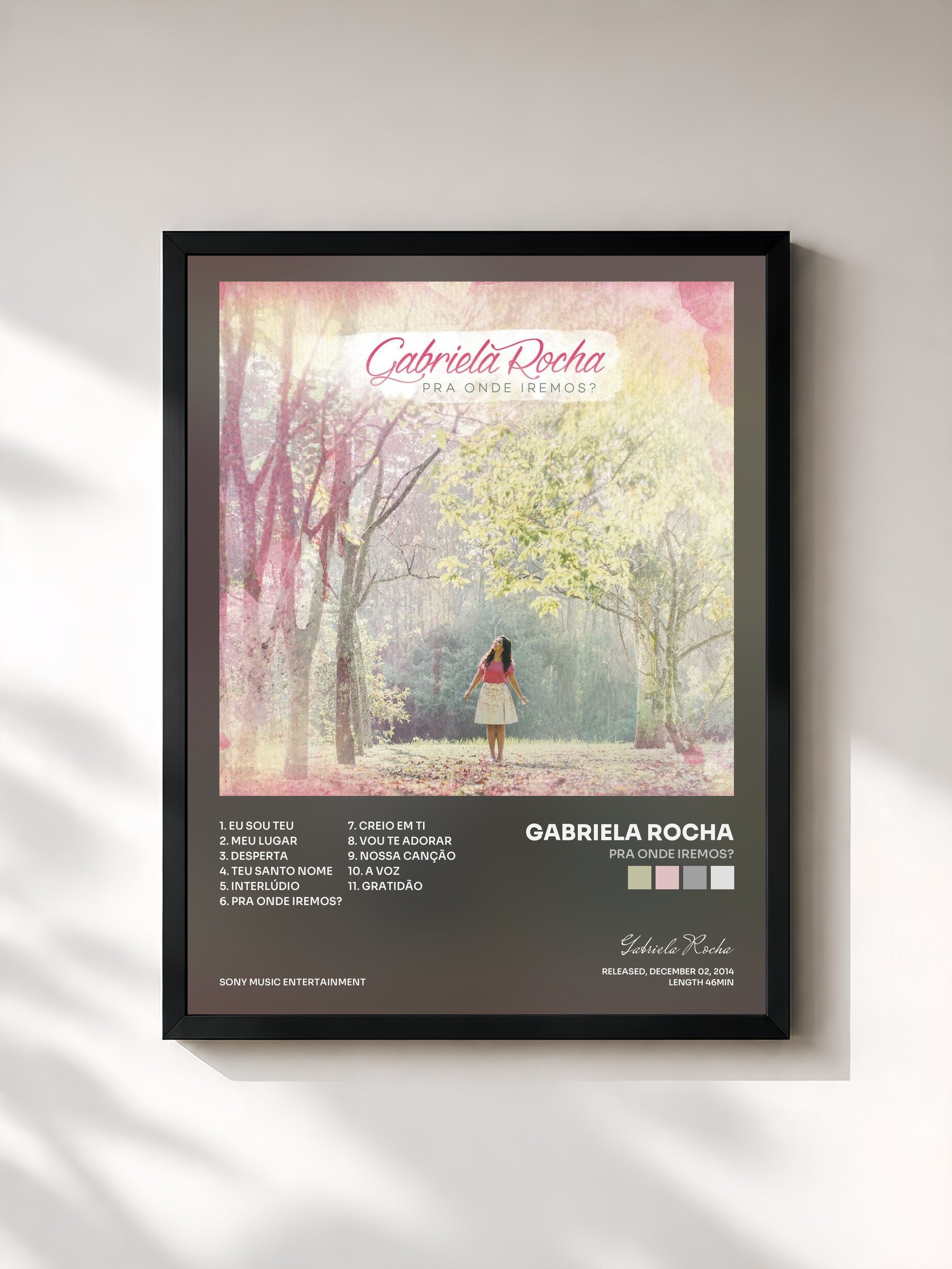 #noir Tableau de l'album Pra Onde Iremos? de Gabriela Rocha, cadre noir, imprimé et encadré en France