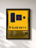 #noir Tableau de l'album Everything So Far de Pinegrove, cadre noir, imprimé et encadré en France