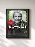 #noir Tableau de l'album MATTHIAS (XXL) de Matthias Reim, cadre noir, imprimé et encadré en France