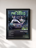 #noir Tableau de l'album Pre-Doxis (The Mixtape) de Jowell & Randy, cadre noir, imprimé et encadré en France
