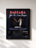 #noir Tableau de l'album Yes Sir, I Can Boogie de Baccara, cadre noir, imprimé et encadré en France