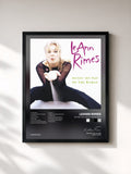 #noir Tableau de l'album Sittin' On Top Of The World de LeAnn Rimes, cadre noir, imprimé et encadré en France