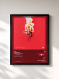 #noir Tableau de l'album Love or Loved, Pt. 1 de B.I, cadre noir, imprimé et encadré en France
