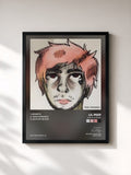 #noir Tableau de l'album teen romance de Lil Peep, cadre noir, imprimé et encadré en France