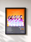 #noir Tableau de l'album Something New EP de Girls Aloud, cadre noir, imprimé et encadré en France