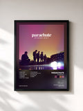#noir Tableau de l'album Overnight de Parachute, cadre noir, imprimé et encadré en France